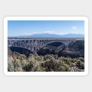 Rio Grande Gorge Bridge Near Taos New Mexico Sticker